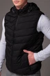 Жилетка чорна утеплена R.A. знімний капюшон 2524-3XL - зображення 8
