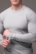 Лонгслив мужской базовый R.A. Long Grey серый 2249-L - изображение 6