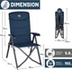 Раскладное кресло для кемпинга Timber Ridge X-Large / до 150 кг / Blue Б/В - изображение 2
