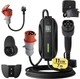 Зарядное устройство для автомобиля deAccessories deDM2C11BX с дисплеем / 11 кВт / 7 м / 6-16 A /Black Б/В k1 - изображение 1