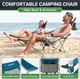 Раскладное кресло для кемпинга #WEJOY Cyan Mesh 2 в 1 / до 136 кг / Голубой Б/В - изображение 6