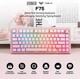 Игровая механическая клавиатура AULA F75 / Три режима подключения / Dream Sakura Switch / Pink - изображение 2