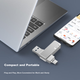 Флеш-накопитель Lenovo Ecosystem Brand Yinen 32GB Type-C USB 3.2 F500 серебристого цвета, скорость чтения 150 МБ/с, двойной интерфейс, подходит для мобильных устройств и ПК, офиса и бизнеса. - изображение 5
