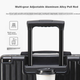 Huahuagongzi Luggage, Ручна валіза для жінок та чоловіків, Дорожня валіза на візку, Шкіряна валіза великої місткості для студентів з паролем, 29 дюймів, Срібний колір - зображення 7