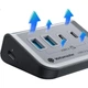 Док-станція розширення Yottamaster USB3.2 Hub, високошвидкісна 4-портова док-станція розширення Hub, сумісна з Black Myth: Комп'ютерний адаптер Wukong з подовжувачем живлення, 0,5 метра - зображення 3
