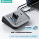 Док-станція розширення Yottamaster USB3.2 Hub, високошвидкісна 4-портова док-станція розширення Hub, сумісна з Black Myth: Комп'ютерний адаптер Wukong з подовжувачем живлення, 0,5 метра - зображення 4