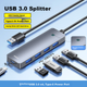 Универсальный USB 3.0-концентратор Baseus, док-станция, зарядное устройство, разветвитель, адаптер-конвертер для ноутбуков Huawei и Lenovo с разъемом Type-C, длина кабеля 0,5 метра. - изображение 5
