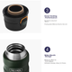 Термокружка THERMOS, нержавеющая сталь 316, для студентов и мужчин, 500 мл, для чая/холодного/горячего, модель TSK2-500S NVB, цвет Atlantic Blue. - изображение 8