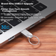 Флеш-накопитель BIAZE 32 ГБ USB 2.0, металлический корпус, подходит для использования в офисе и на работе, портативный, водонепроницаемый, большой емкости, удобен для автомобиля, UP014-Silver - изображение 4