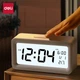 Часы-будильник Deli LE103 электронные с термометром, для общежития, белые - изображение 9
