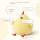 MINISO Dundun Chicken Плюшева іграшка Лялька М'яка тварина Подушка Подарунок на день народження для жінок, великий розмір - изображение 6