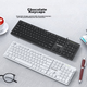 Дротова клавіатура Lenovo Ecosystem Brand Yinengzhe, повнорозмірна клавіатура для бізнесу та офісу, сумісна з настільними комп'ютерами та невеликими ноутбуками, біла K301. - зображення 9