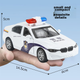 Детская игрушечная машинка из сплава Cawndilla Families, полицейская машина BMW для мальчиков 3-6 лет со звуком и светом, инерционная модель, декоративный подарок на день рождения. - изображение 9