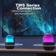 Беспроводная колонка HP S05 с Bluetooth, куполообразная, меняющая цвет, мини-сабвуфер для компьютера и мобильного телефона, компактная портативная беспроводная TWS-колонка для использования на открытом воздухе. - изображение 5
