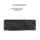 Комплект Logitech MK120 клавіатура+миша дротові офісні, білі - зображення 7
