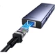 Док-станция расширения Baseus, зарядное устройство Type-C, адаптер USB-C на Gigabit Ethernet, разветвитель-конвертер, универсальный Thunderbolt 4 для ноутбуков Apple и Huawei, автомобильное крепление. - изображение 1