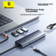 Док-станция расширения Baseus, зарядное устройство Type-C, адаптер USB-C на Gigabit Ethernet, разветвитель-конвертер, универсальный Thunderbolt 4 для ноутбуков Apple и Huawei, автомобильное крепление. - изображение 6