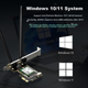 EDUP Intel AX200 Gigabit PCIe беспроводная сетевая карта, приемник Wi-Fi 6 для настольного компьютера, внутренний модуль для игрового ПК, двухдиапазонный 5G 3000 Мбит/с, Bluetooth 5.2, EP-AX200LS - изображение 9