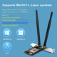 Игровая гигабитная сетевая карта WiFi 7 EDUP BE200, трехдиапазонный интерфейс PCIe для настольных компьютеров 8774M, беспроводной приемник WiFi Bluetooth 5.4 - BE9715 - изображение 11