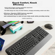Комплект бездротової офісної клавіатури та миші Logitech MK650 корпоративного класу з Bluetooth, повнорозмірна бездротова клавіатура, преміум-серія з бездротовим приймачем Bolt [бонус замовлення] - изображение 6