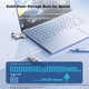 Твердотільний флеш-накопичувач HP 512 ГБ USB 3.2 Ultra-Fast Dual-Interface Type-C, швидкість читання до 1000 МБ/с, металевий USB-накопичувач великої ємності, сумісний із телефонами та комп'ютерами для офісу та навчання, універсальний флеш-накопичувач - изображение 6