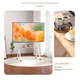 Подставка для телевизора ProPre TV Cart Artistic TV Stand, напольный кронштейн для мобильного и настенного крепления, белый, универсальный, подходит для телевизоров TCL, Hisense, Skyworth и других марок с диагональю экрана от 42 до 86 дюймов. - изображение 5
