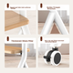 Подставка для телевизора ProPre TV Cart Artistic TV Stand, напольный кронштейн для мобильного и настенного крепления, белый, универсальный, подходит для телевизоров TCL, Hisense, Skyworth и других марок с диагональю экрана от 42 до 86 дюймов. - изображение 7