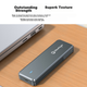 Корпус для M.2 SSD Mihu (Meetiger), протокол NVMe, портативный корпус для жесткого диска M2, внешний SSD USB 3.2 10 Гбит/с, цельноалюминиевый корпус, PN80 - изображение 6