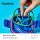 Бутылка для воды GLASSLOCK Wigglewiggle стеклянная 380мл цветочный принт - изображение 6