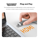 Беспроводное устройство зеркального отображения экрана Shengwei HDMI корпоративного класса, для конференц-связи в высоком разрешении, передатчик с ноутбука на проектор, дальность действия 50 метров, DHD0007G - изображение 6