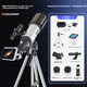 Астрономический телескоп Celestron 70400L для наблюдения за Луной с экраном, подходит для детей и студентов. Образовательный подарок на день рождения или праздник. - изображение 7