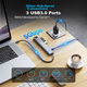Док-станция расширения Acasis Type-C, HDMI-концентратор, разветвитель DP-концентратора, монитор 8K, Thunderbolt 4, гигабитная сеть, тройной экран 2K 240 Гц, быстрая зарядка Apple DS-9904. - изображение 9