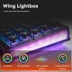 Геймерська магнітна клавіатура DAREU COOL68 Ice black Дротова, RGB Підсвічування, lightbox, 68 keys, 8000Hz/s., Switch 0.1mm. Rapid Trigger UA + ENG - зображення 9