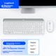 Комплект клавиатуры и мыши Logitech MK470 беспроводной с приемником 2.4 ГГц, мембранный, белый - изображение 4