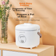 Рисоварка Joyoung 1.2L Mini Capacity на 1-2 персоны, компактная, с управлением одной кнопкой, удобная для хранения, приготовление под микродавлением, высокое качество приготовления, антипригарное покрытие внутренней кастрюли 12FZ618 - изображение 7
