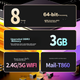 Newsmy A8 Smart MP3/MP4 музичний плеєр без втрат, портативний плеєр з Wi-Fi доступом до Інтернету, MP5 Bluetooth словник, студентське фотозйомка, вирішення проблем англійської мови, прослуховування відео, Android 9 білий - зображення 6