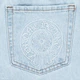 Чоловічі джинсові шорти Chrome Hearts блакитні 27(Р) (1027-151-4 СН01) - зображення 7