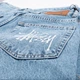 Чоловічі широкі джинсові шорти Stussy блакитні 32(Р) (1027-438) - зображення 8