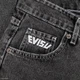 Чоловічі широкі джинсові шорти EVISU чорні 27(Р) (1068-419) - зображення 4