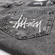 Чоловічі широкі джинсові шорти Stussy графітові 32(Р) (1027-449) - зображення 8