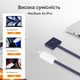 Кабель быстрой зарядки USB-C (PD) – MagSafe 3, 140W, 2 м, синий (для MacBook Air/Pro) - изображение 5