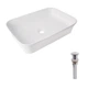 Раковина накладна Qtap Virgo N 560x380x130мм з донним клапаном Pop up PU02 (QT18116308W48462) - изображение 1