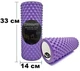 Масажний ролик EF-2016 EasyFit Grid Roller Light 33 см Фіолетовий - зображення 4