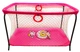 Манеж детский игровой KinderBox люкс Малиновый сова с крупной сеткой (R 97) - изображение 1