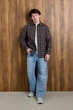 Сорочка в клітинку чоловіча з фланелі на весну/осінь, на ґудзиках, колір шоколадний, розмір XL 52 (1013) - изображение 1