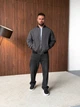 Чоловічий бомбер водовідштовхувальний з утеплювачем Slimtex графіт M RT6824 - изображение 3