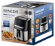 Аерогриль Air Fryer Sencor SFR6600SS 6.5 л великий кошик антипригарне покриття Сріблястий - зображення 7