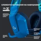 Ігрові навушники Logitech G733 Lightspeed Wireless RGB Blue - зображення 5