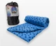 Рушник для йоги EasyFit Yoga Mat Towel 183×63 см із мікрофібри, EF-1933-BL синій - зображення 4