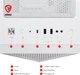 Корпус для ПК MSI MPG GUNGNIR 110R ARGB Белый (102063022) - изображение 7